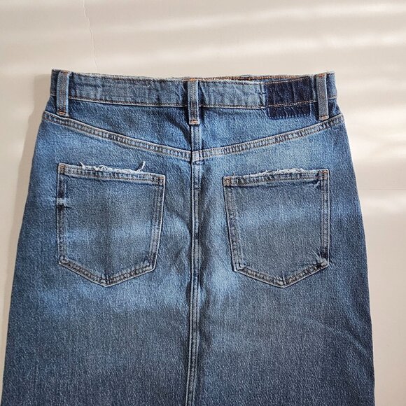 ZARA DENIM SKIRT - Picture 5 of 11